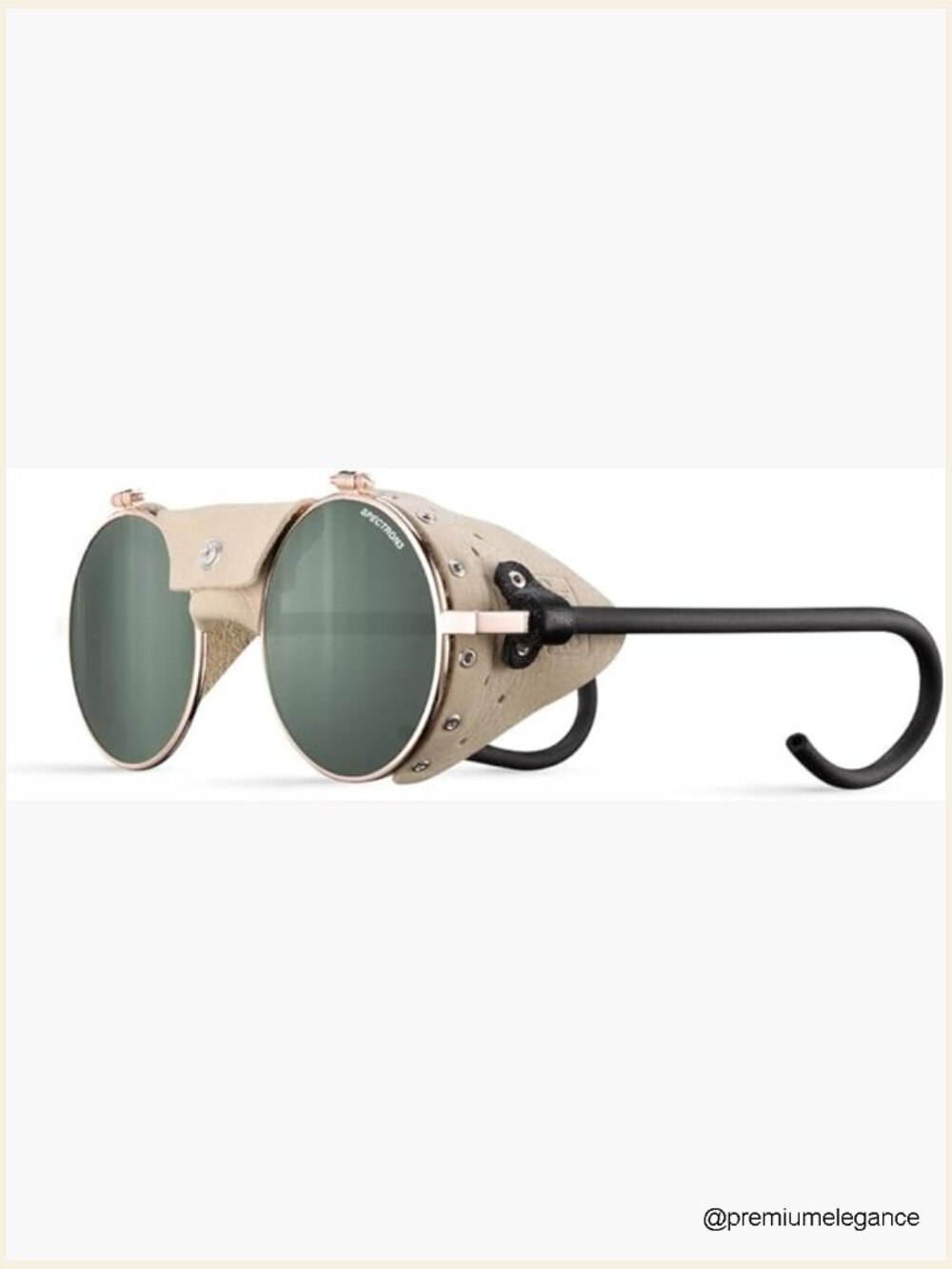 Vermont Classic Glacier Sunglasses with Leather Side Shields